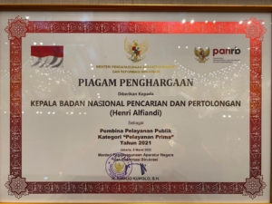Kado di Usia 50 Tahun, Basarnas Raih Penghargaan Kemenpan-RB 