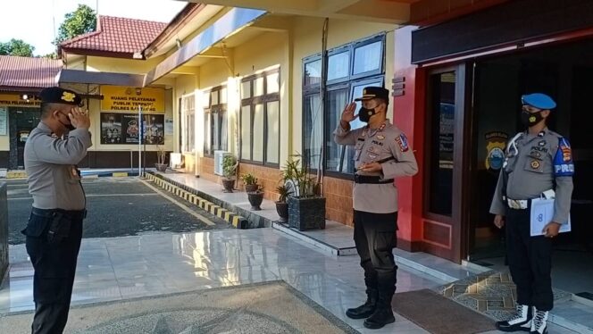 
 Polres Bantaeng Gelar Upacara Korps Raport Kenaikan Pangkat Pengabdian