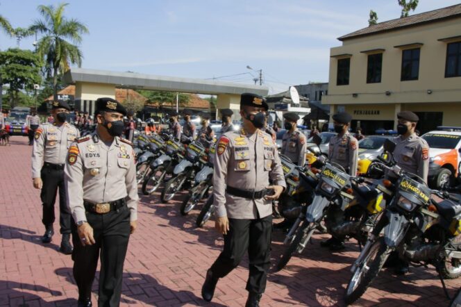 
 Ditsamapta Polda Banten Kerahkan 347 Personel Dalmas Pengamanan Unjuk Rasa