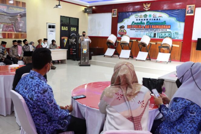 
 Polres Gowa Gelar Lomba Ceramah Da’i Polri Tingkat Kabupaten Gowa