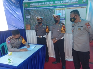 Dirlantas Polda Sulsel Cek Personil Pos PAM di Gowa 