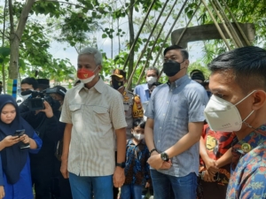 Lounching dan Penandatanganan MoU Desa Inklusif di Gowa Dihadiri Ganjar Pranowo