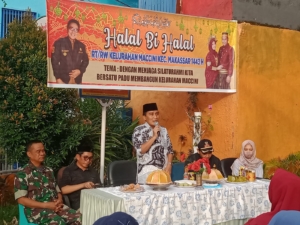 Halal Bi Halal Kelurahan Maccini, Camat Makassar: Silaturahmi, Saling Memaafkan