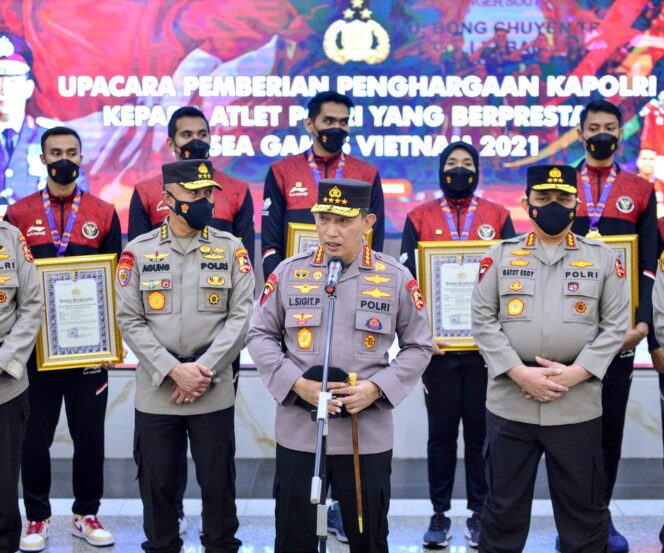 
 Atlet Polri Peraih Medali di Sea Games Dapat Penghargaan Kapolri