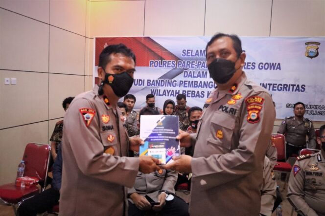 
 Personel Polres Pare-pare Study Banding ke Polres Gowa