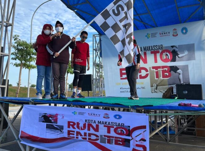 
 Indira Jusuf Ismail Lepas Peserta Run to End TB, Ajak Masyarakat Jadikan Makassar Kota Sehat