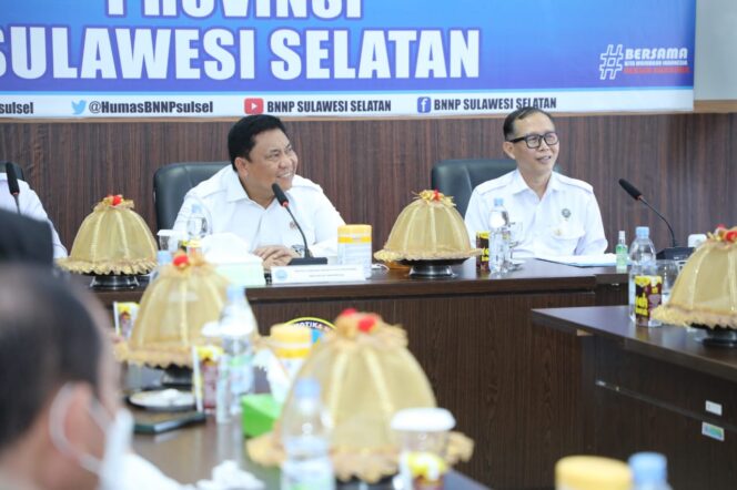 
 Kepala BNN RI Puji Program Kerja Kepala BNNP Sulsel