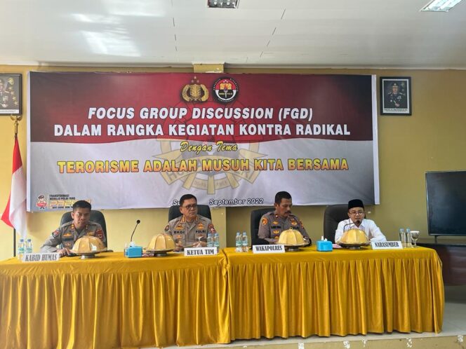 
 Tim Devisi Humas Polri Gelar FGD di Polres Maros