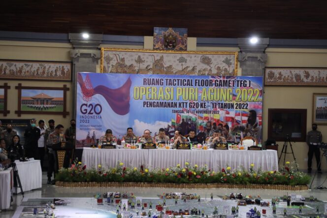 
 Wakapolri Pimpin Tactical Floor Game, Susun Strategi Pengamanan KTT G20 di Bali