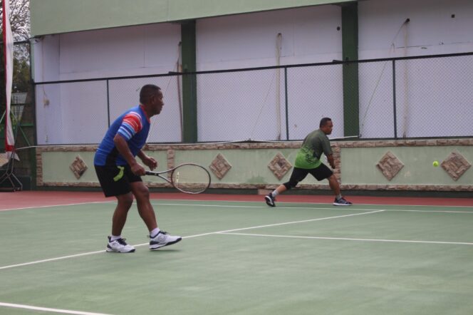 
 Hari ke Dua, Pertandingan Danrem Cup Tenis lapangan antar Instansi