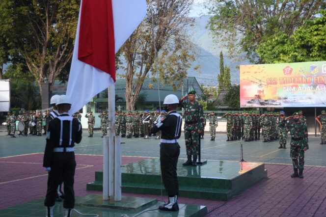 
 Korem 132/Tadulako Gelar Upacara Bendera