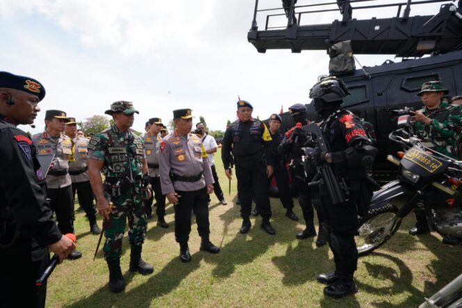 
 Gelar Pasukan dan peralatan, Kapolri dan Panglima TNI Ingin KTT G20 Berjalan Sukses