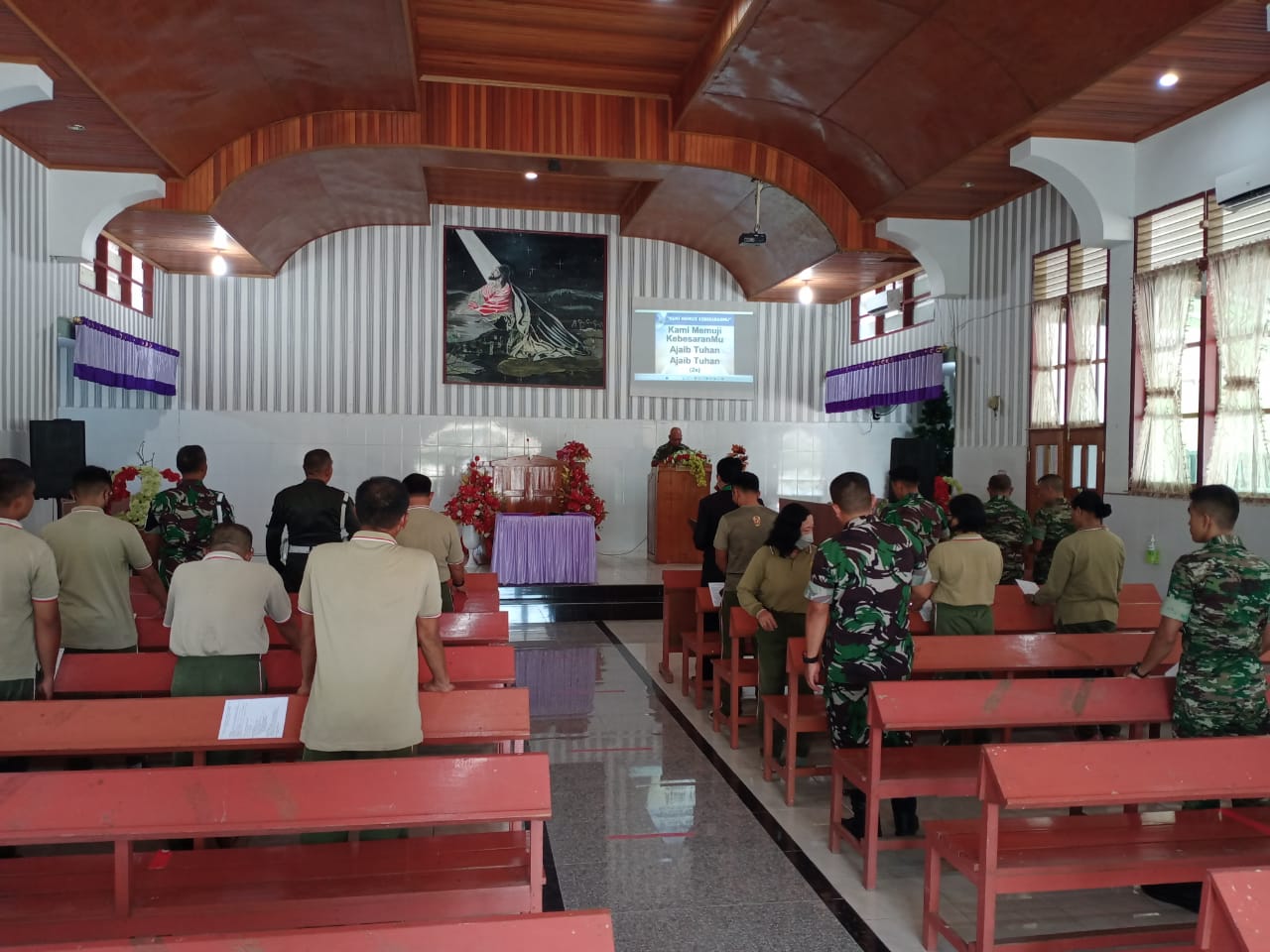 Umat Nasrani Jajaran Korem