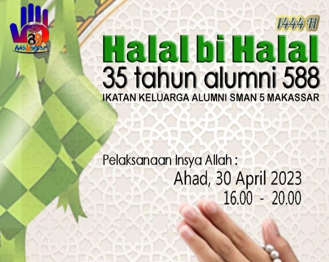 
 Angkatan 88 IKA SMA 5 Makassar Bakal Gelar Halai bi Halal 35 Tahun