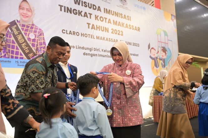 
 Bunda PAUD Kota Makassar Wisuda Imunisasi 222 Balita se-Kota Makassar