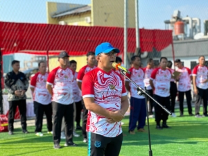 Danny Pomanto Ikut Laga Ekshibisi Turnamen Kapolrestabes Cup 2023 Lawan JPU Polrestabes Makassar