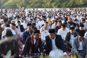 Menteri SYL-Danny Pomanto Salat Idul Adha di Karebosi, Walikota: Momentum Persatuan