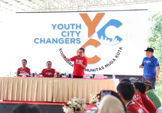 
 Bima Arya Bangga Youth City Changers Rakernas APEKSI di Makassar