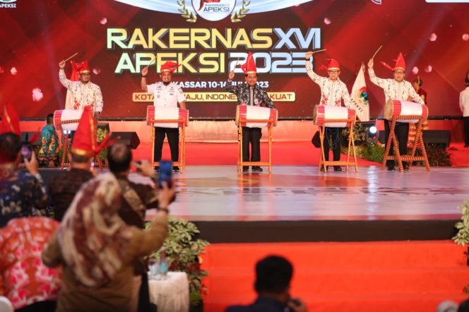 
 Rakernas APEKSI XVI Tahun 2023 di Makassar Resmi Dibuka