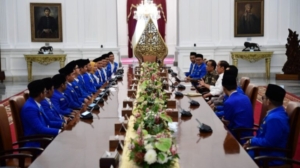 Presiden Jokowi Terima PB PMII di Istana Merdeka, Bahas IKN 
