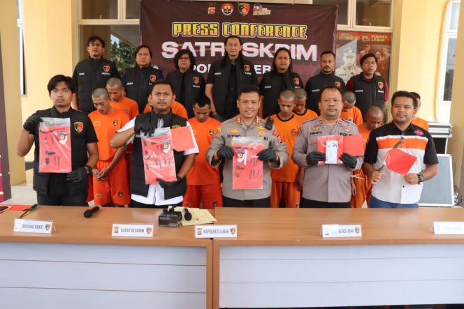 
 13 Pelaku Curanmor Berhasil Diamankan Satreskrim Polres Lebak