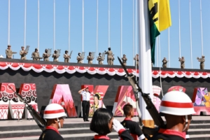 Wali Kota Makassar Pimpin Gladi Upacara Peringatan HUT RI di Anjungan Pantai Losari