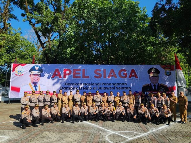 
 Kapolres Gowa Hadiri Apel Kesiapsiagaan Hadapi Dampak El Nino