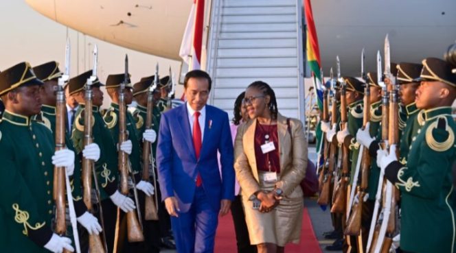 
 Presiden Jokowi tiba di Afrika Selatan 