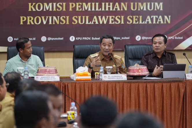 
 Pj Gubernur Sulsel Tegaskan Komitmen Sukseskan Pemilu dan Pilkada