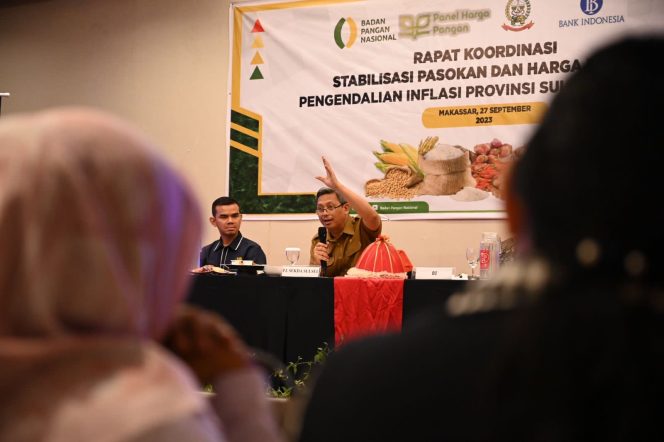 
 Pj Sekprov Buka Rakor SPHP Pengendalian Inflasi Provinsi Sulsel