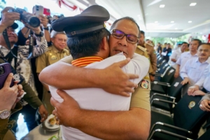 Wali kota Makassar Hadiri Upacara Pelepasan Gubernur Sulsel