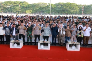 Kapolrestabes dan Forkopimda Deklarasi Pemilu Damai dan Aman di Makassar