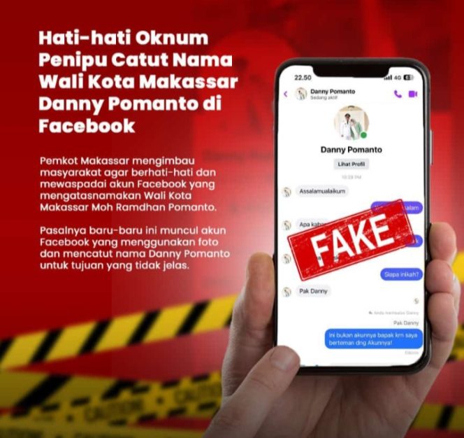 
 Astaga, Harap Hati-Hati! Oknum Penipu Catut Nama Wali Kota Makassar di Facebook 