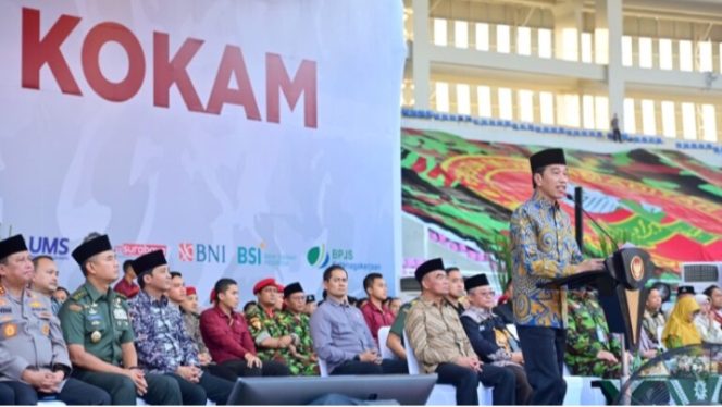 
 Hadiri Apel Akbar KOKAM, Presiden Jokowi  : Kontribusi Organisasi Pemuda Jaga Pemilu Damai